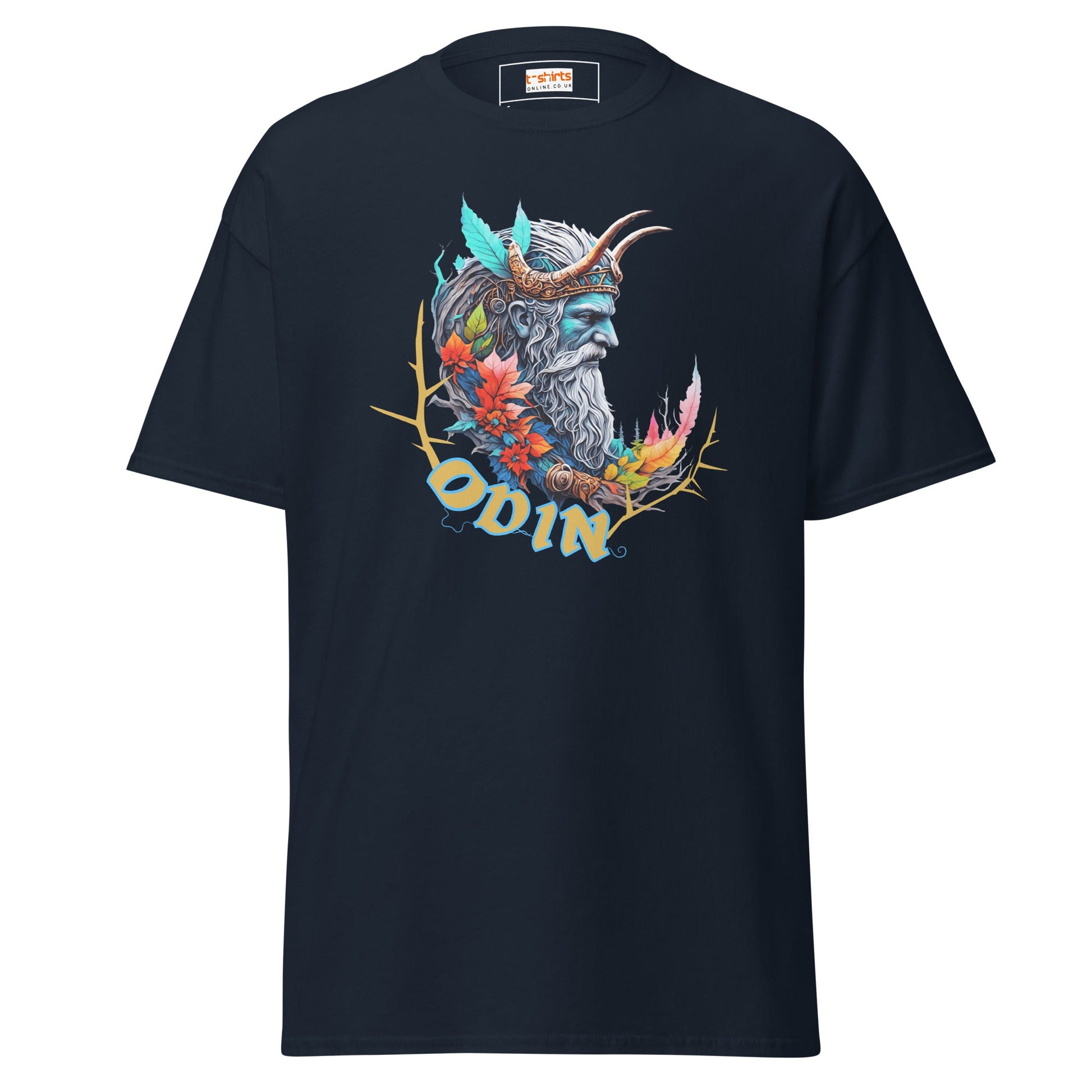 Odin T-Shirt | Norse Mythology T-Shirt - Navy - T-Shirts Online