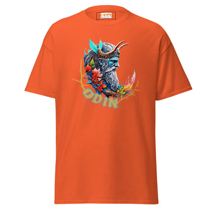 Odin T-Shirt | Norse Mythology T-Shirt - Orange - T-Shirts Online