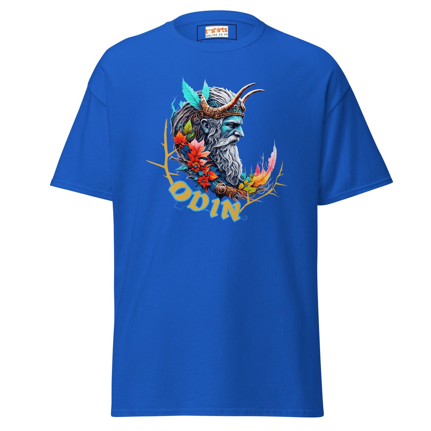 Odin T-Shirt | Norse Mythology T-Shirt - Royal - T-Shirts Online