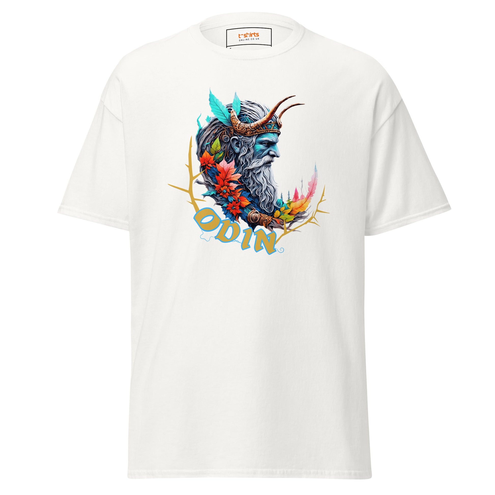 Odin T-Shirt | Norse Mythology T-Shirt - White - T-Shirts Online