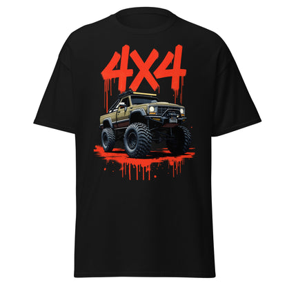 Off - Road Monster Truck 4x4 Graffiti T-Shirt - Black - T-Shirts Online