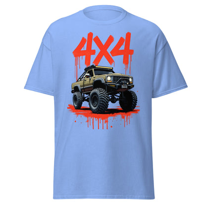 Off - Road Monster Truck 4x4 Graffiti T-Shirt - Carolina Blue - T-Shirts Online
