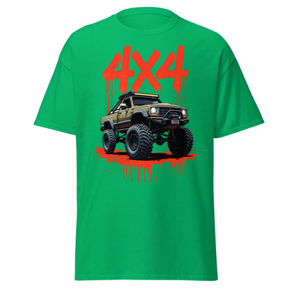 Off - Road Monster Truck 4x4 Graffiti T-Shirt - Irish Green - T-Shirts Online