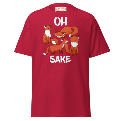 Oh For Fox Sake T-Shirt – Funny Animal Pun Tee - Cardinal - T-Shirts Online