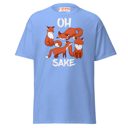 Oh For Fox Sake T-Shirt – Funny Animal Pun Tee - Carolina Blue - T-Shirts Online