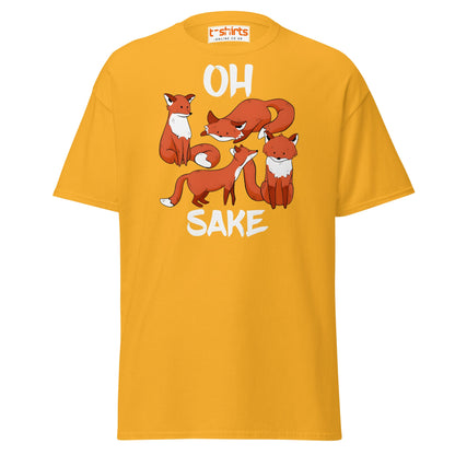 Oh For Fox Sake T-Shirt – Funny Animal Pun Tee - Gold - T-Shirts Online