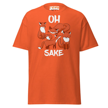 Oh For Fox Sake T-Shirt – Funny Animal Pun Tee - Orange - T-Shirts Online