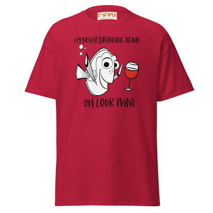 Oh Look Wine T-Shirt - Cardinal - T-Shirts Online