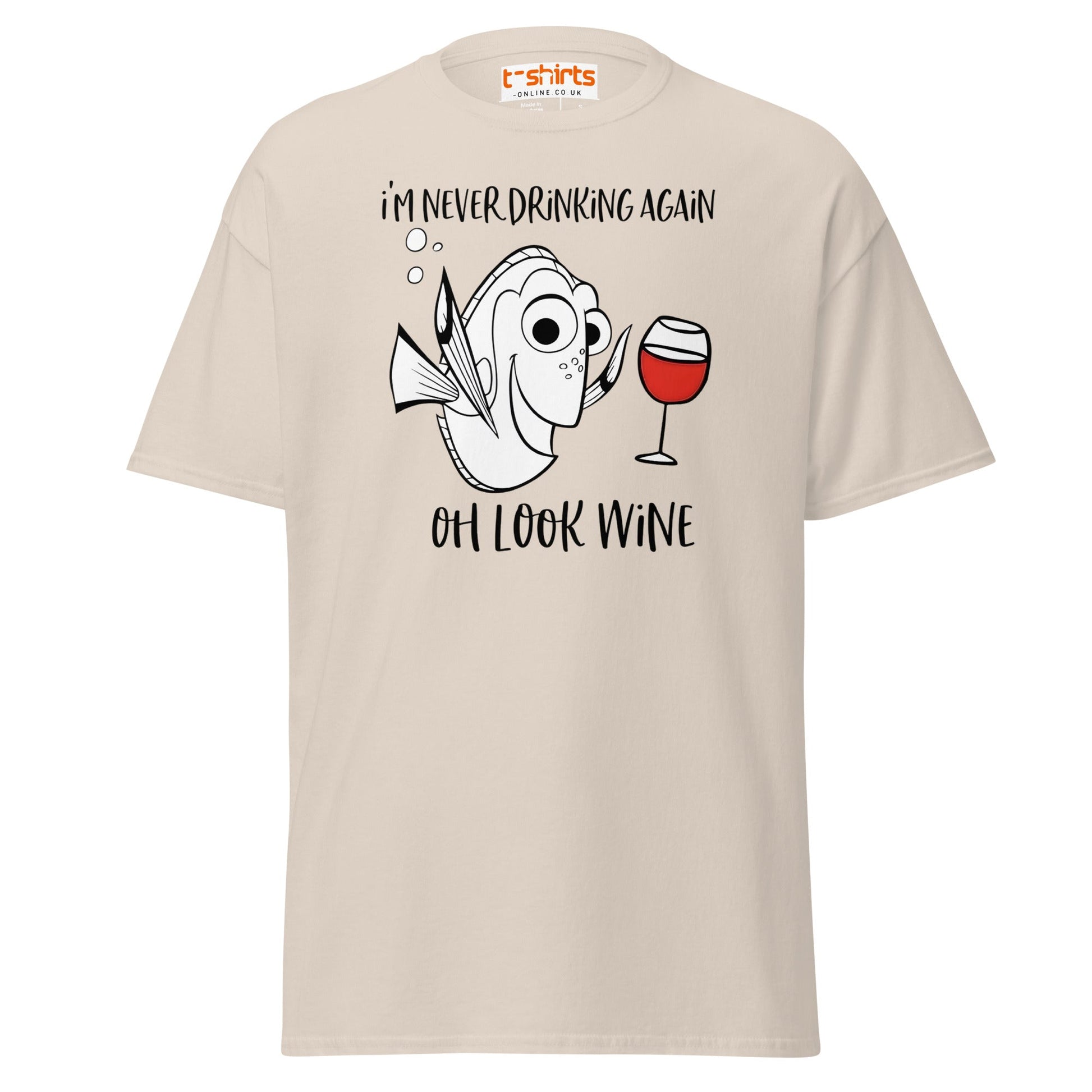 Oh Look Wine T-Shirt - Natural - T-Shirts Online