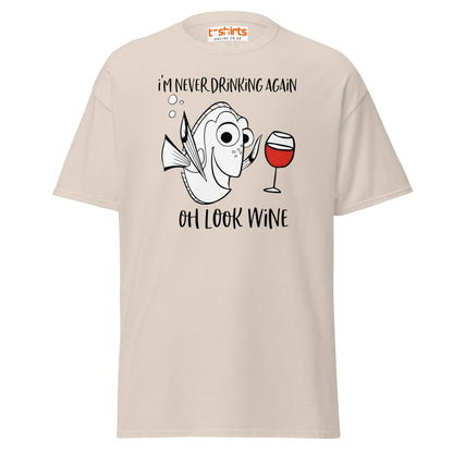 Oh Look Wine T-Shirt - Natural - T-Shirts Online