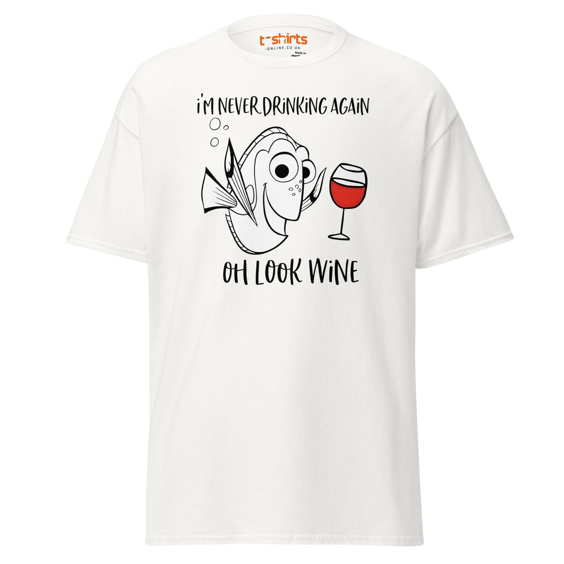 Oh Look Wine T-Shirt - White - T-Shirts Online