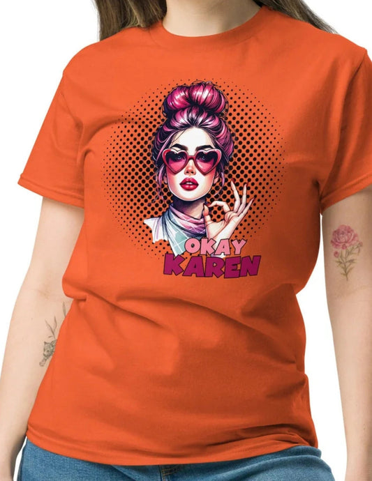 Okay Karen | Retro T-Shirt - Black - T-Shirts Online
