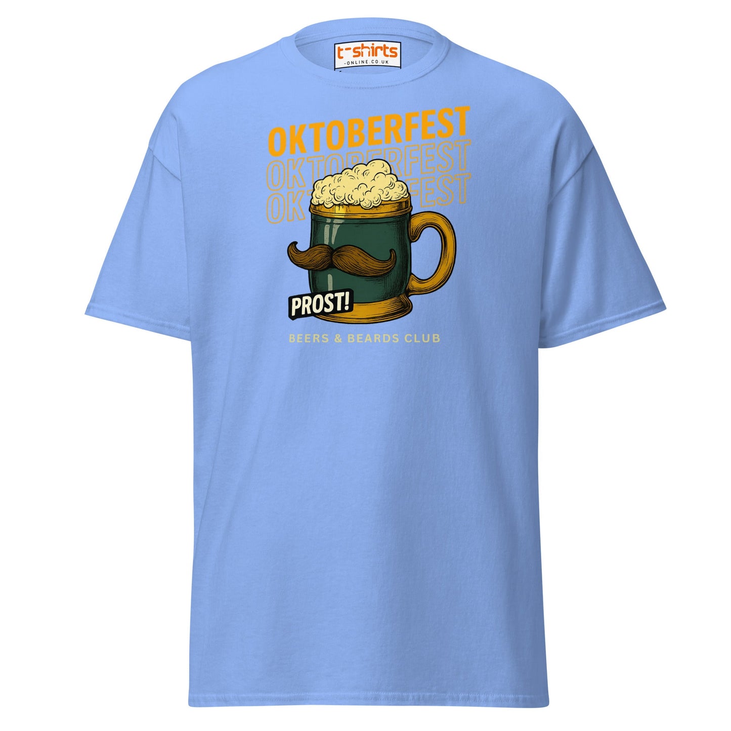 Oktoberfest Prost Beer Mug T-Shirt - Carolina Blue - T-Shirts Online