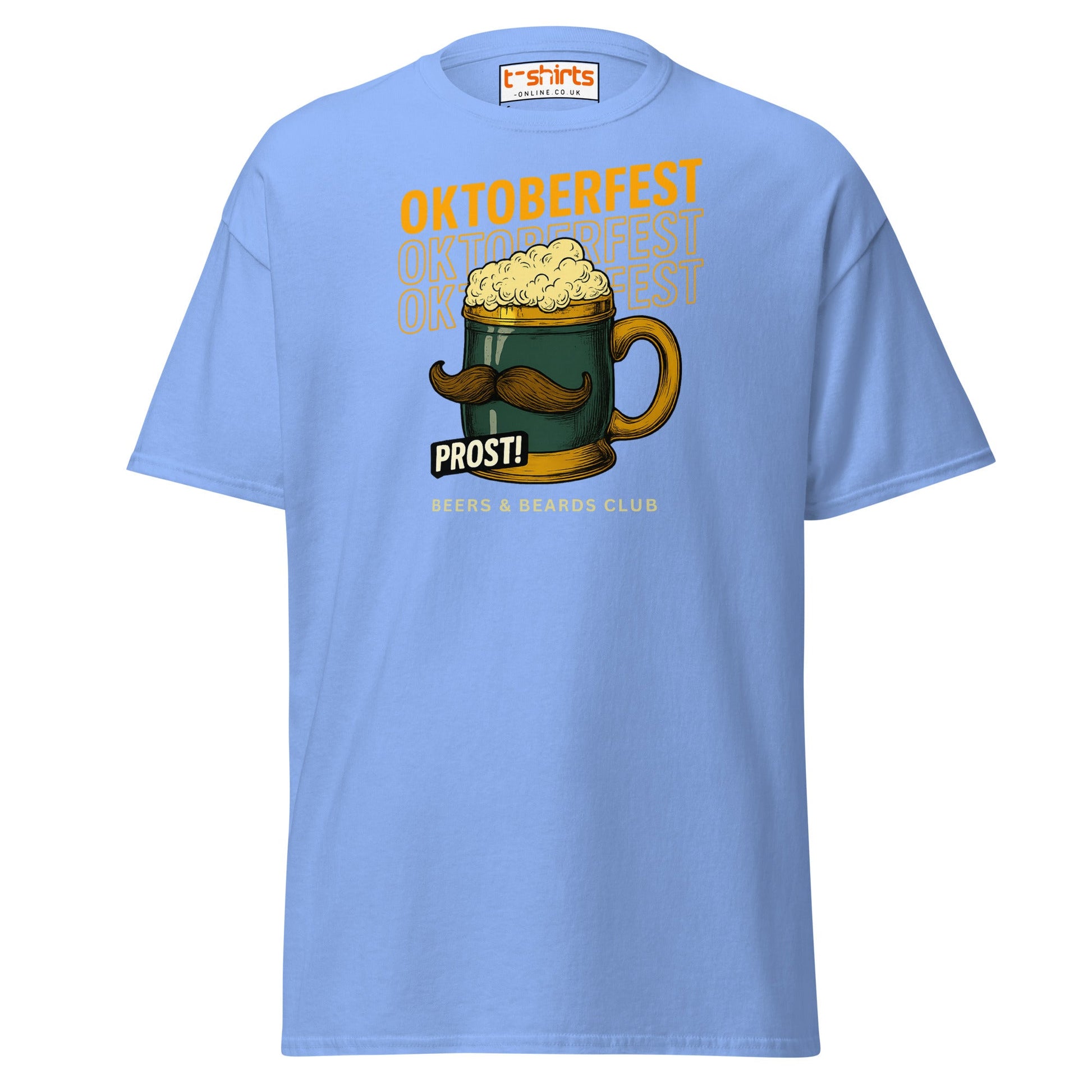 Oktoberfest Prost Beer Mug T-Shirt - Carolina Blue - T-Shirts Online