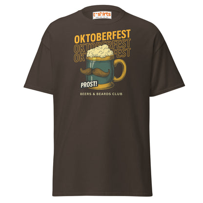 Oktoberfest Prost Beer Mug T-Shirt - Dark Chocolate - T-Shirts Online