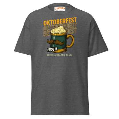 Oktoberfest Prost Beer Mug T-Shirt - Dark Heather - T-Shirts Online