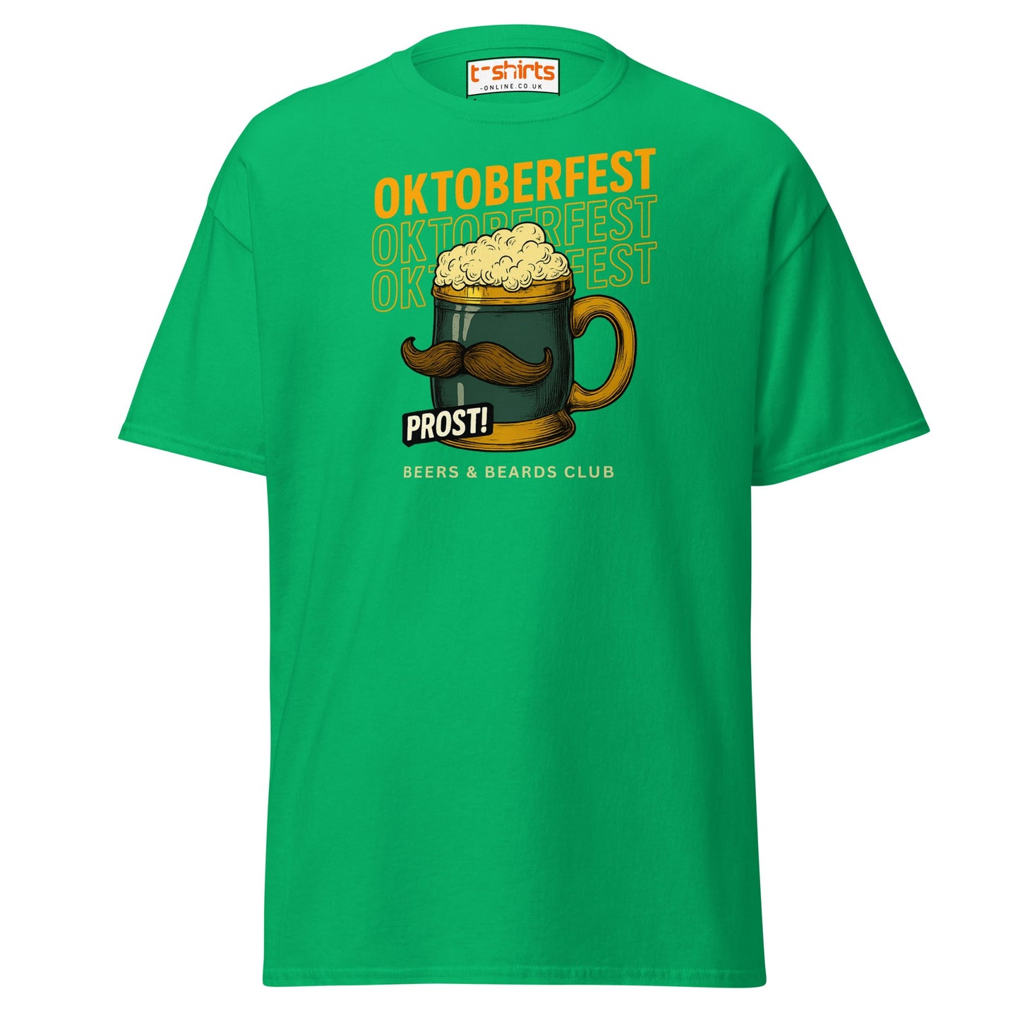 Oktoberfest Prost Beer Mug T-Shirt - Irish Green - T-Shirts Online