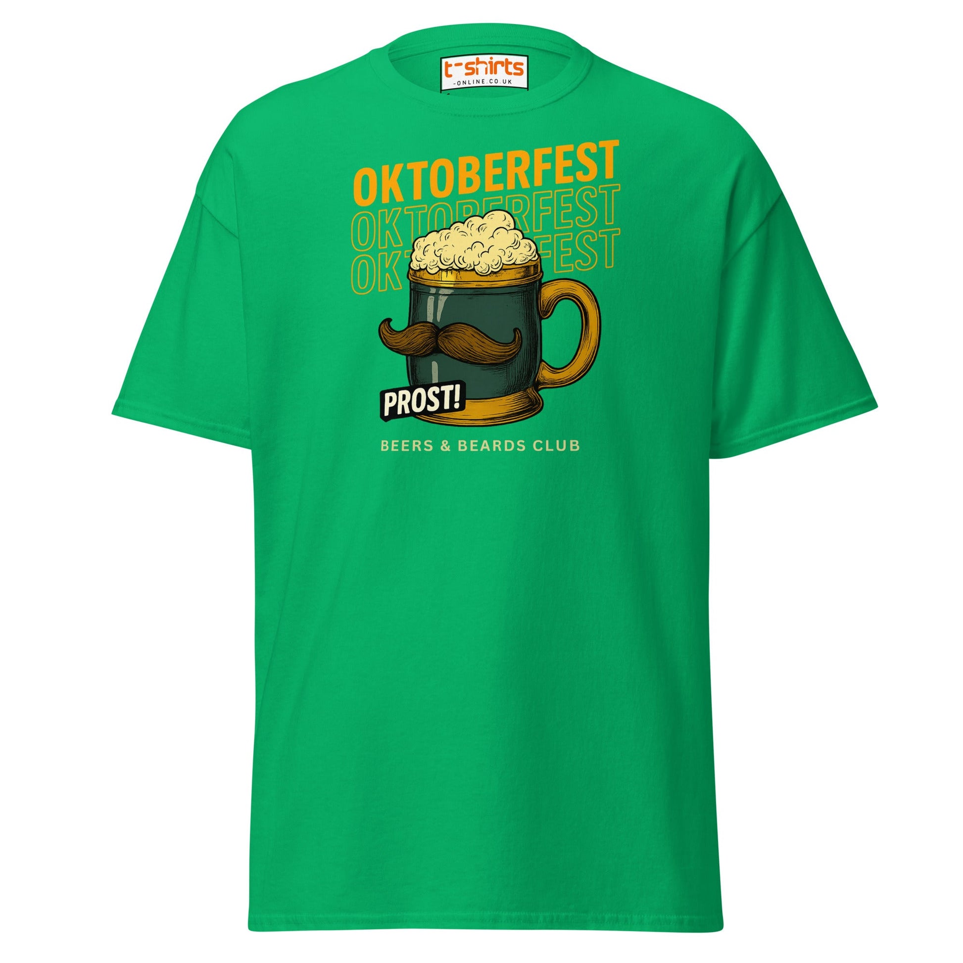 Oktoberfest Prost Beer Mug T-Shirt - Irish Green - T-Shirts Online