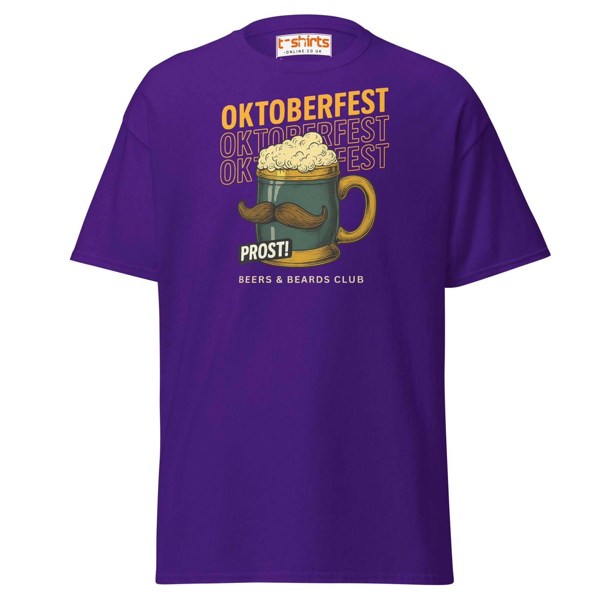 Oktoberfest Prost Beer Mug T-Shirt - Purple - T-Shirts Online