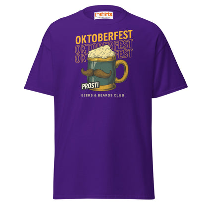 Oktoberfest Prost Beer Mug T-Shirt - Purple - T-Shirts Online