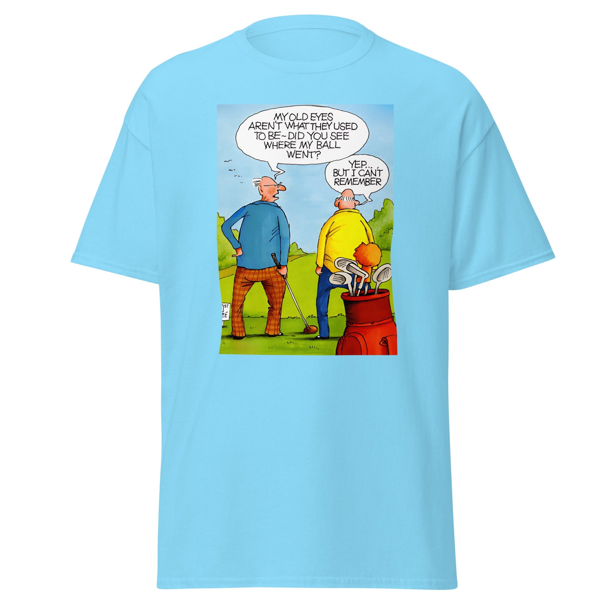Old Golfers | Meme T-Shirt - Sky - T-Shirts Online