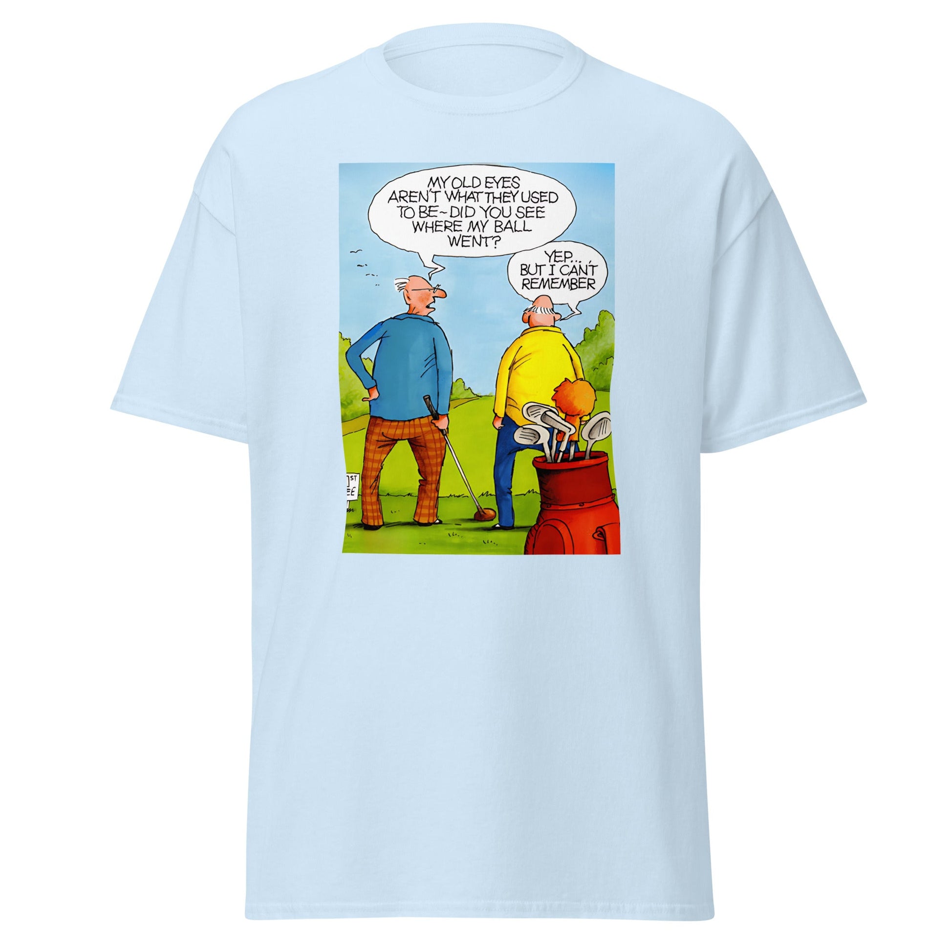Old Golfers | Meme T-Shirt - Light Blue - T-Shirts Online