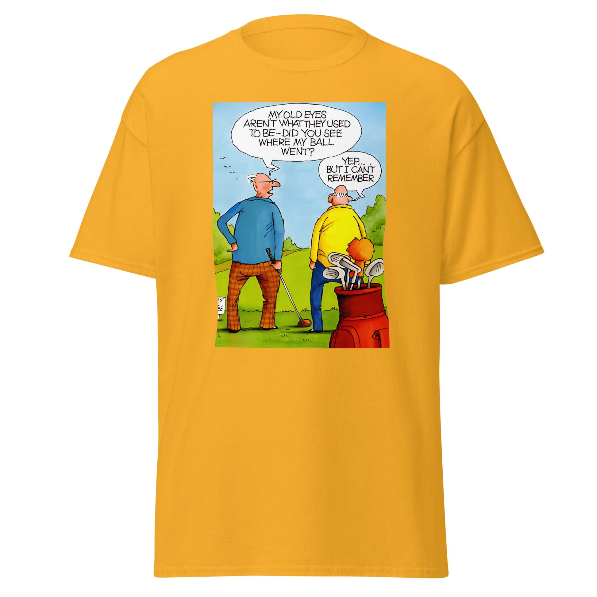 Old Golfers | Meme T-Shirt - Gold - T-Shirts Online