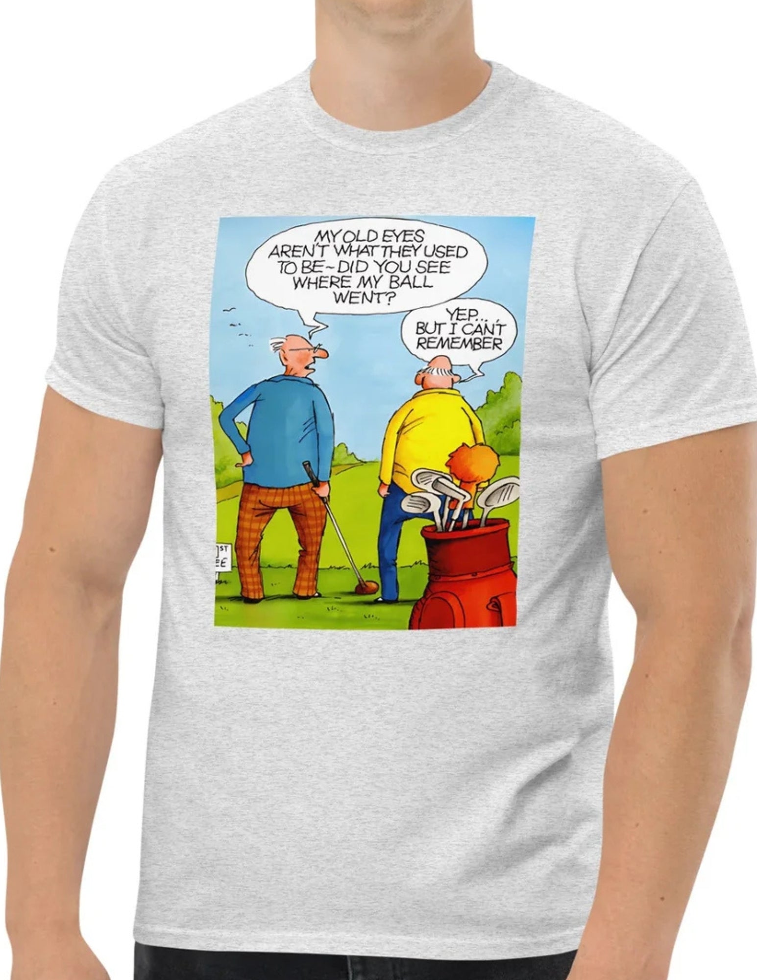 Old Golfers | Meme T-Shirt - Black - T-Shirts Online