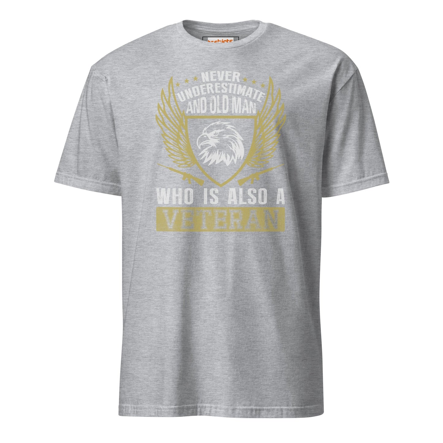 Old Veteran T-Shirt | Armed Forces T-Shirt - Sport Grey - T-Shirts Online