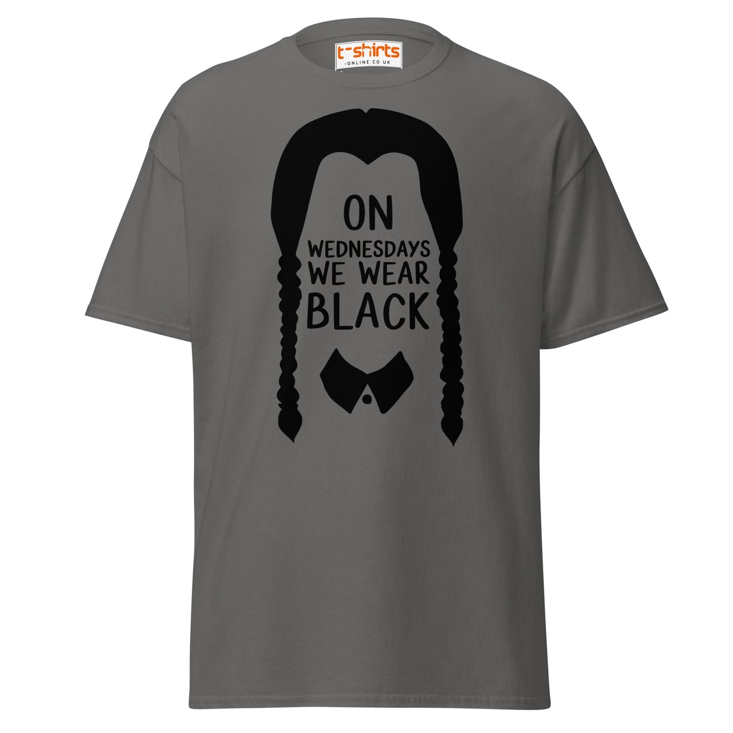 On Wednesdays We Wear Black T-Shirt - Charcoal - T-Shirts Online