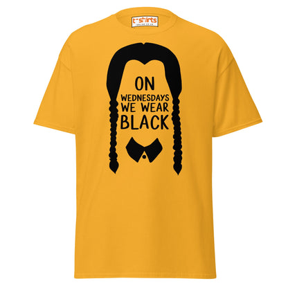 On Wednesdays We Wear Black T-Shirt - Gold - T-Shirts Online
