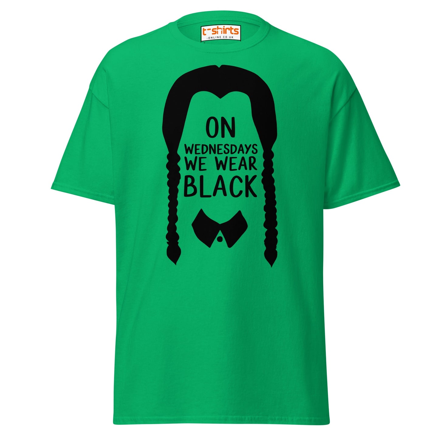 On Wednesdays We Wear Black T-Shirt - Irish Green - T-Shirts Online