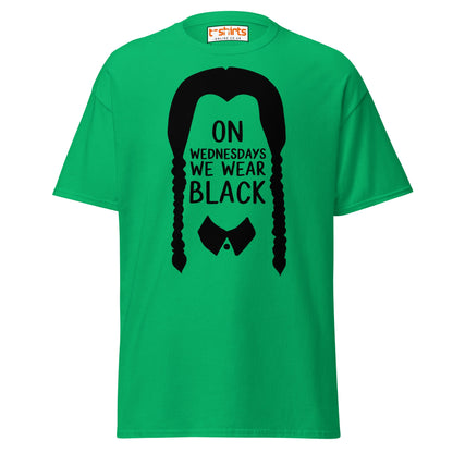On Wednesdays We Wear Black T-Shirt - Irish Green - T-Shirts Online
