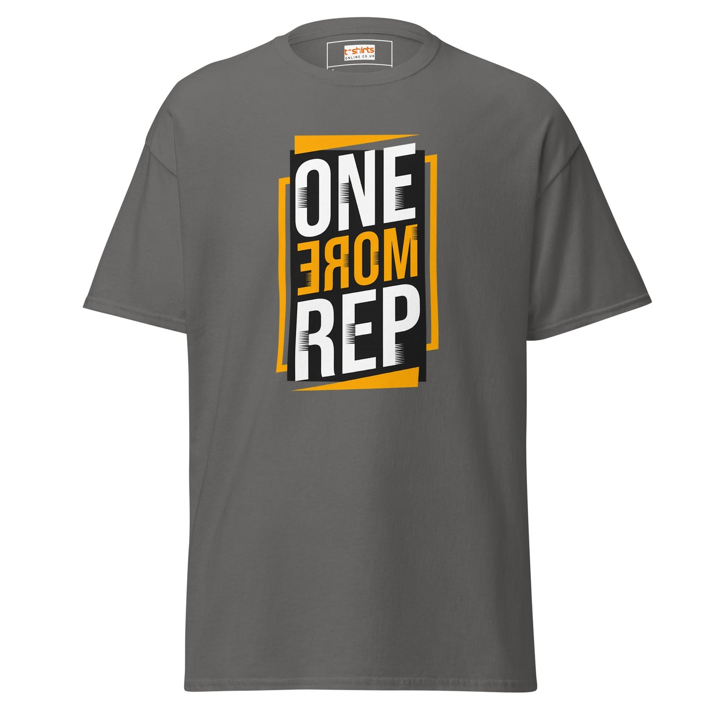 One More Rep | Gym T-Shirt - Charcoal - T-Shirts Online