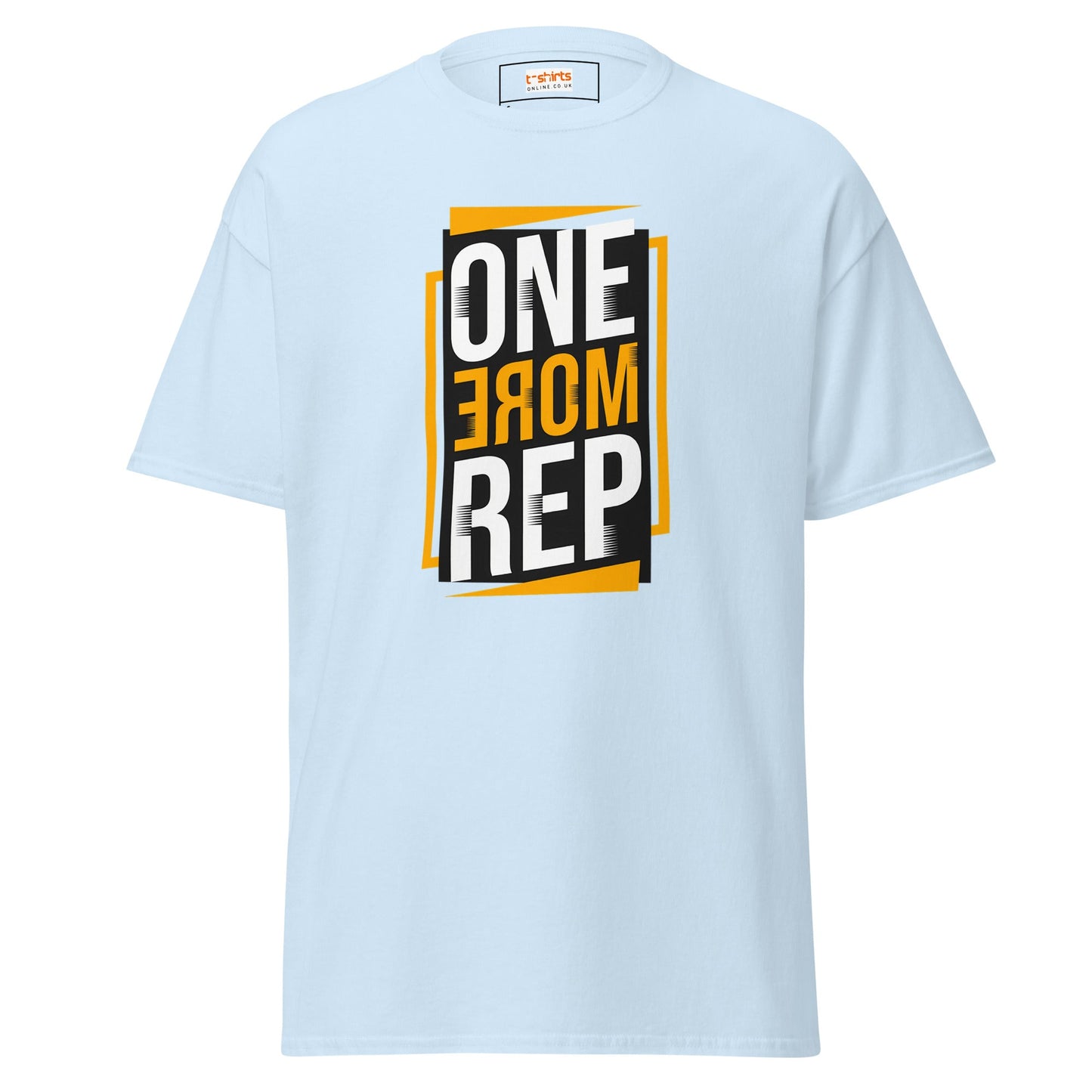 One More Rep | Gym T-Shirt - Light Blue - T-Shirts Online