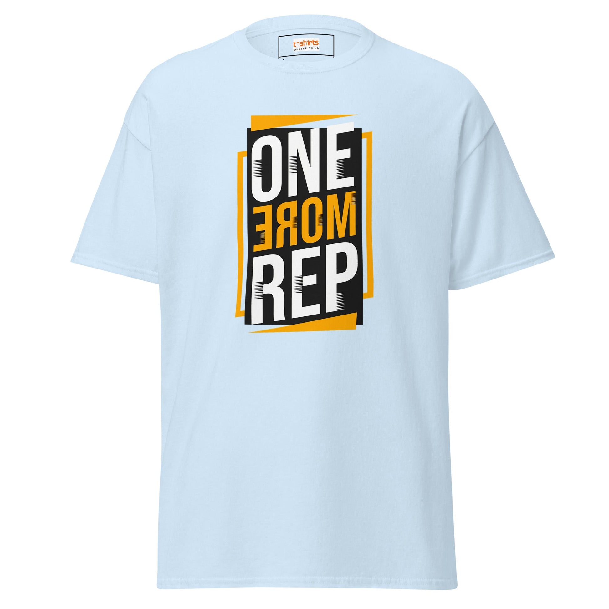 One More Rep | Gym T-Shirt - Light Blue - T-Shirts Online