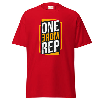 One More Rep | Gym T-Shirt - Red - T-Shirts Online