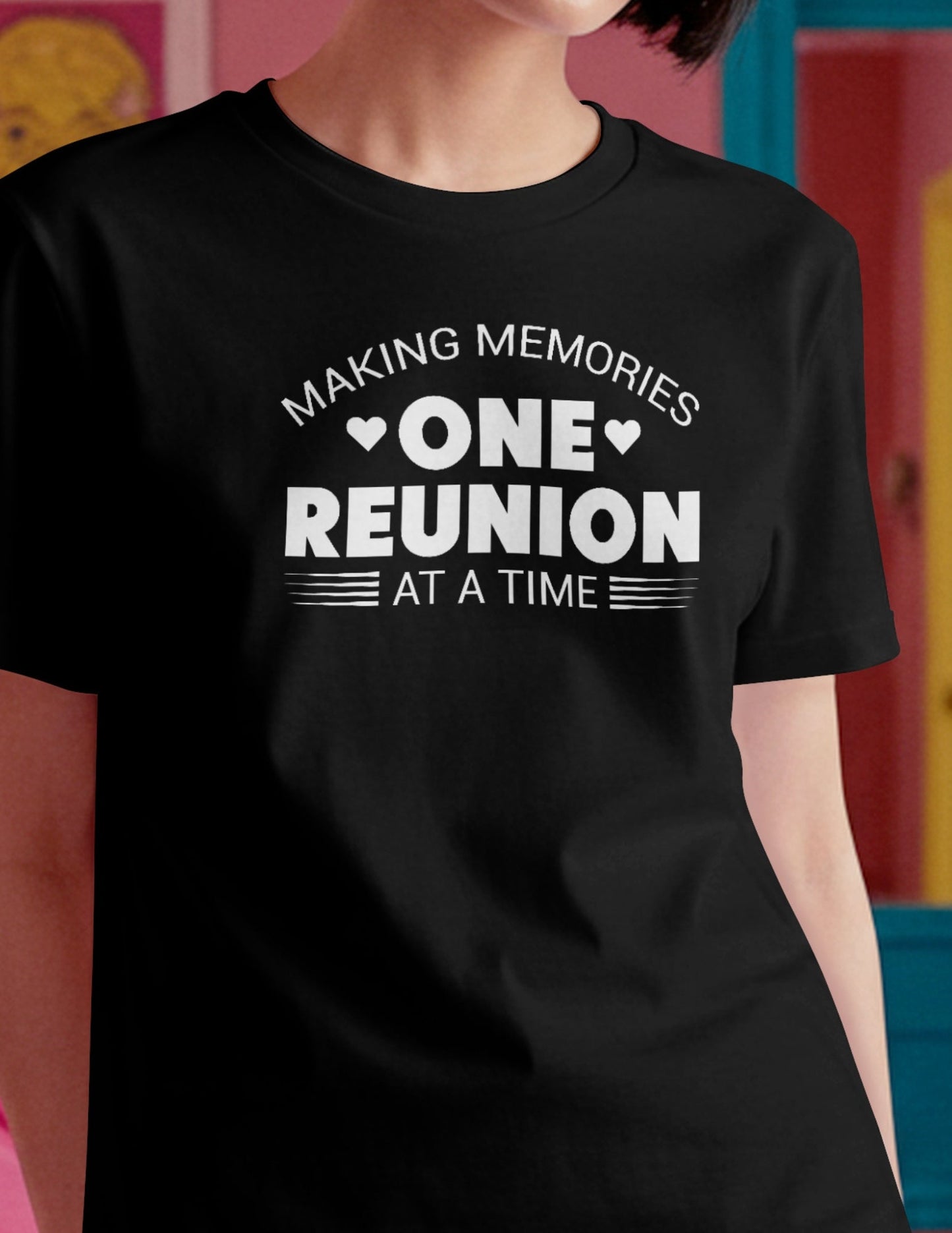 One Reunion T-Shirt | Unisex Softstyle Shirt - Black - T-Shirts Online