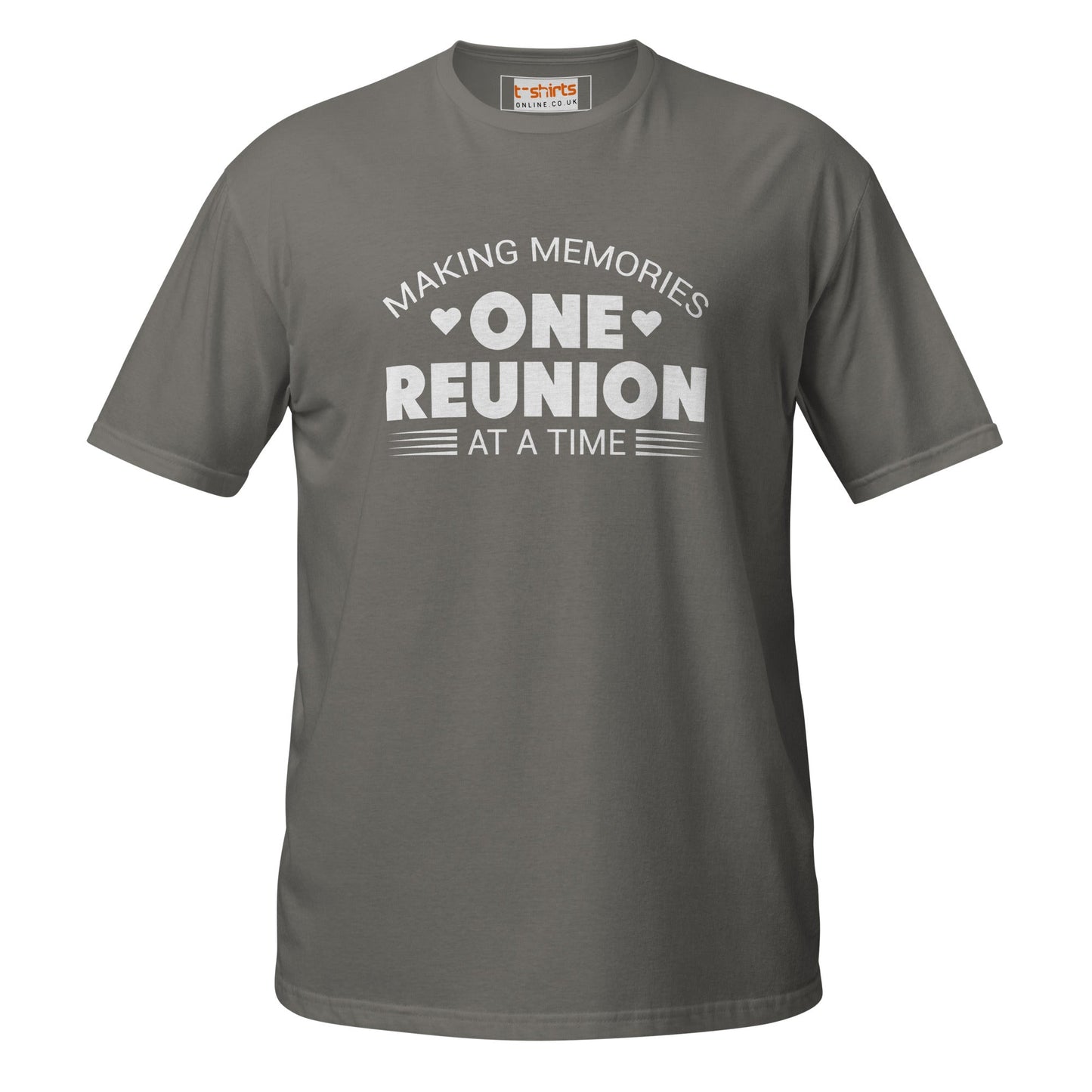 One Reunion T-Shirt | Unisex Softstyle Shirt - Charcoal - T-Shirts Online