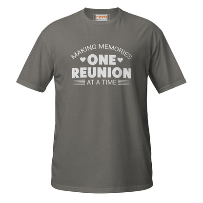One Reunion T-Shirt | Unisex Softstyle Shirt - Charcoal - T-Shirts Online