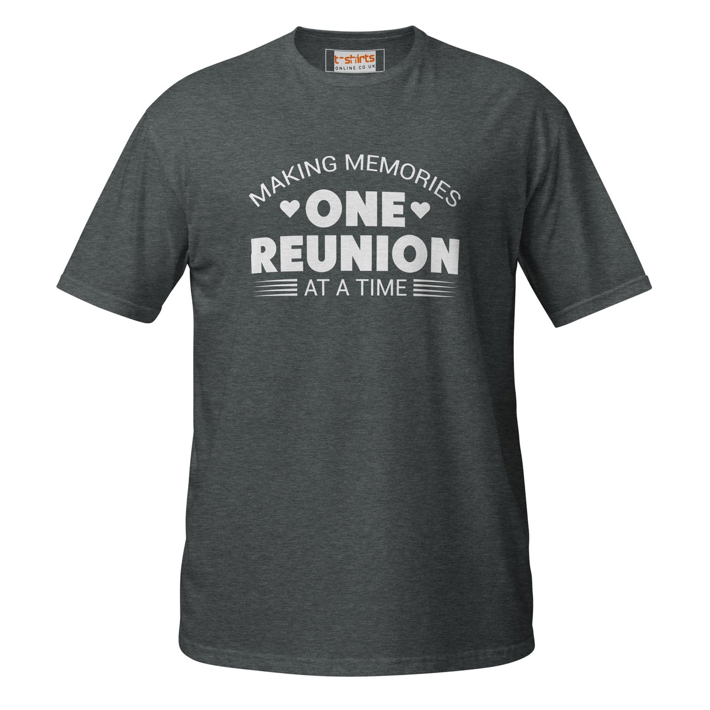 One Reunion T-Shirt | Unisex Softstyle Shirt - Dark Heather - T-Shirts Online