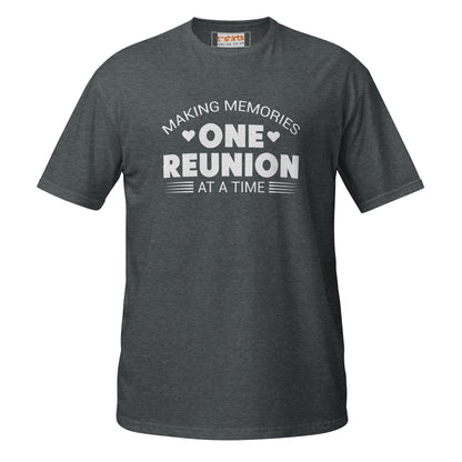 One Reunion T-Shirt | Unisex Softstyle Shirt - Dark Heather - T-Shirts Online