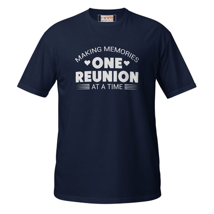 One Reunion T-Shirt | Unisex Softstyle Shirt - Navy - T-Shirts Online