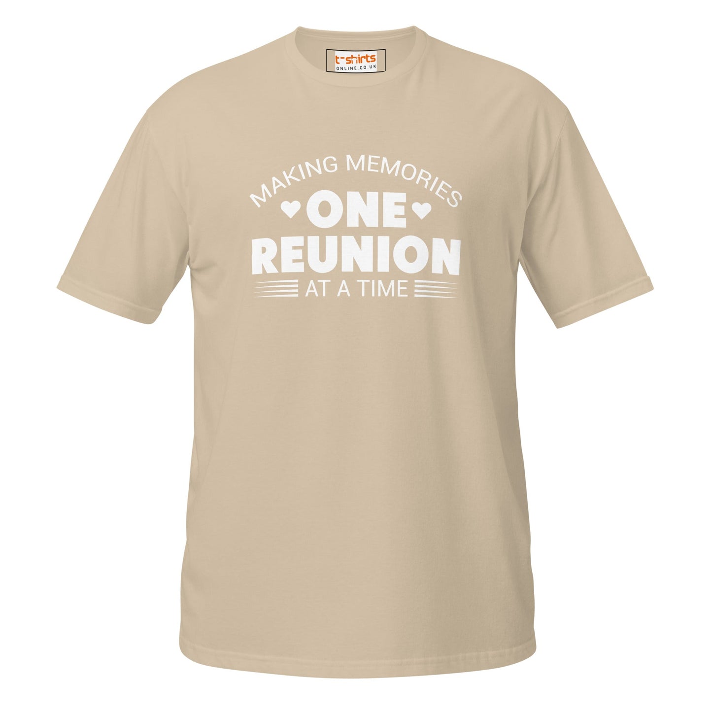 One Reunion T-Shirt | Unisex Softstyle Shirt - Sand - T-Shirts Online