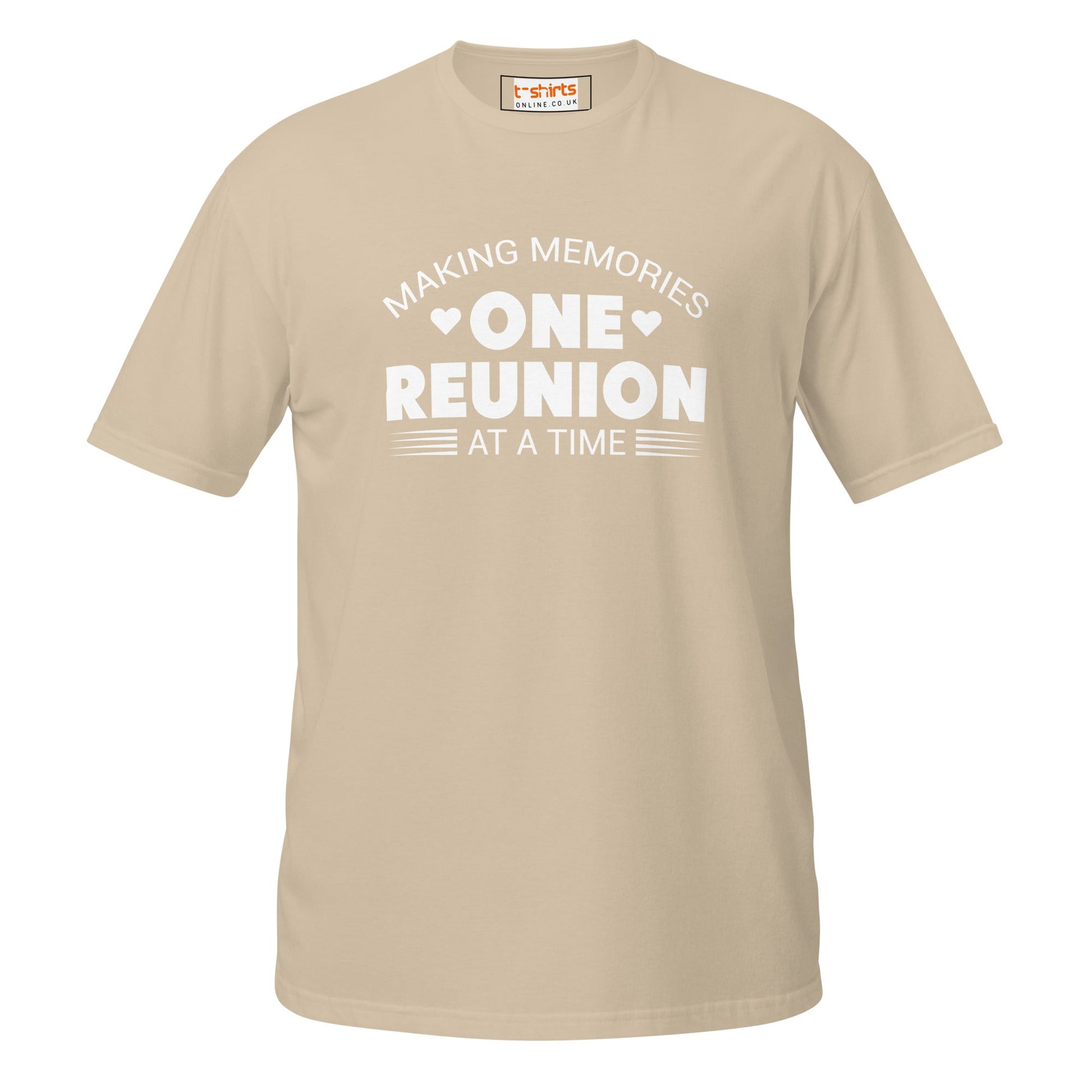 One Reunion T-Shirt | Unisex Softstyle Shirt - Sand - T-Shirts Online