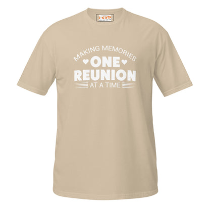 One Reunion T-Shirt | Unisex Softstyle Shirt - Sand - T-Shirts Online