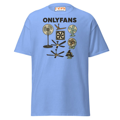 OnlyFans Parody T-Shirt – Funny Fan Joke Shirt - Carolina Blue - T-Shirts Online