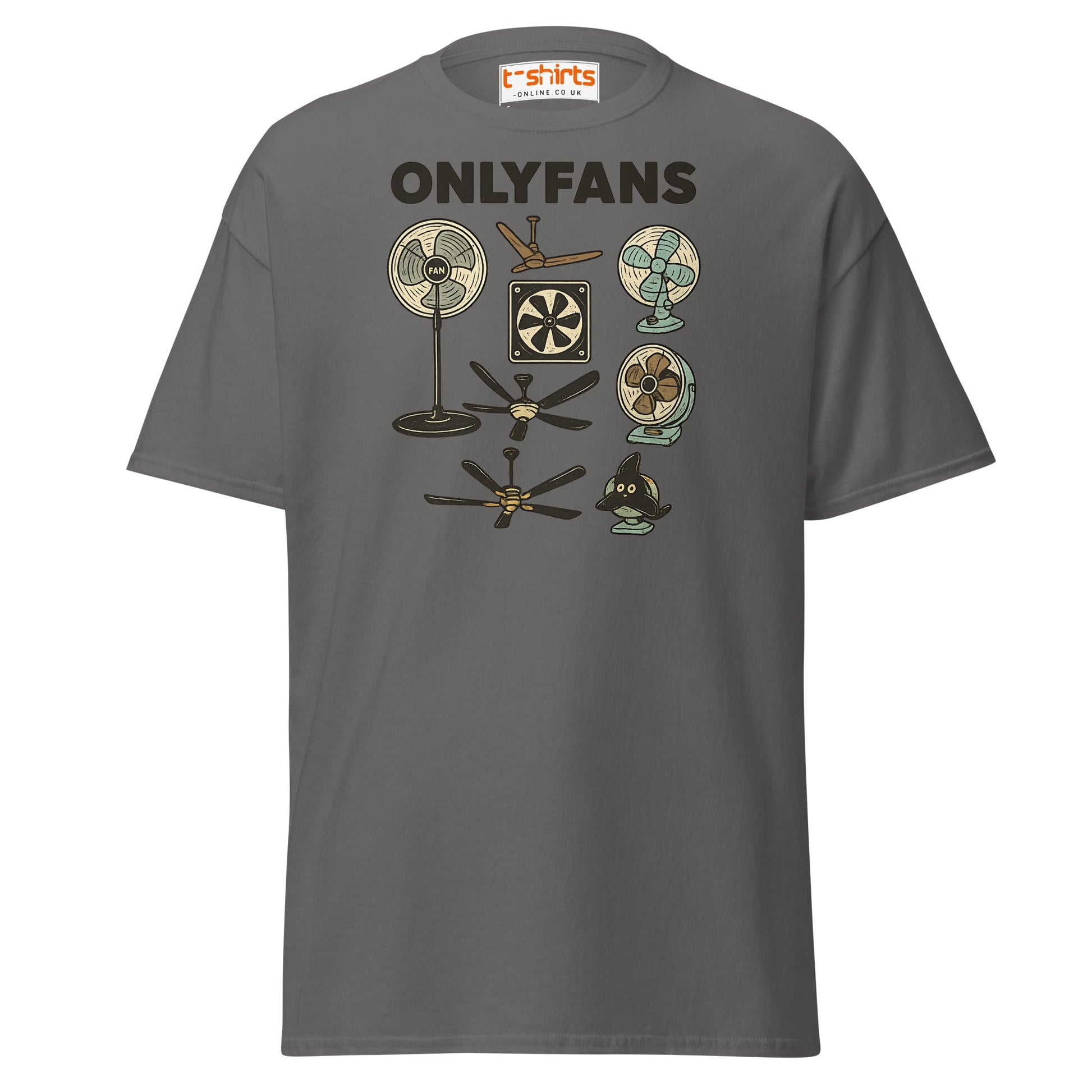 OnlyFans Parody T-Shirt – Funny Fan Joke Shirt - Charcoal - T-Shirts Online