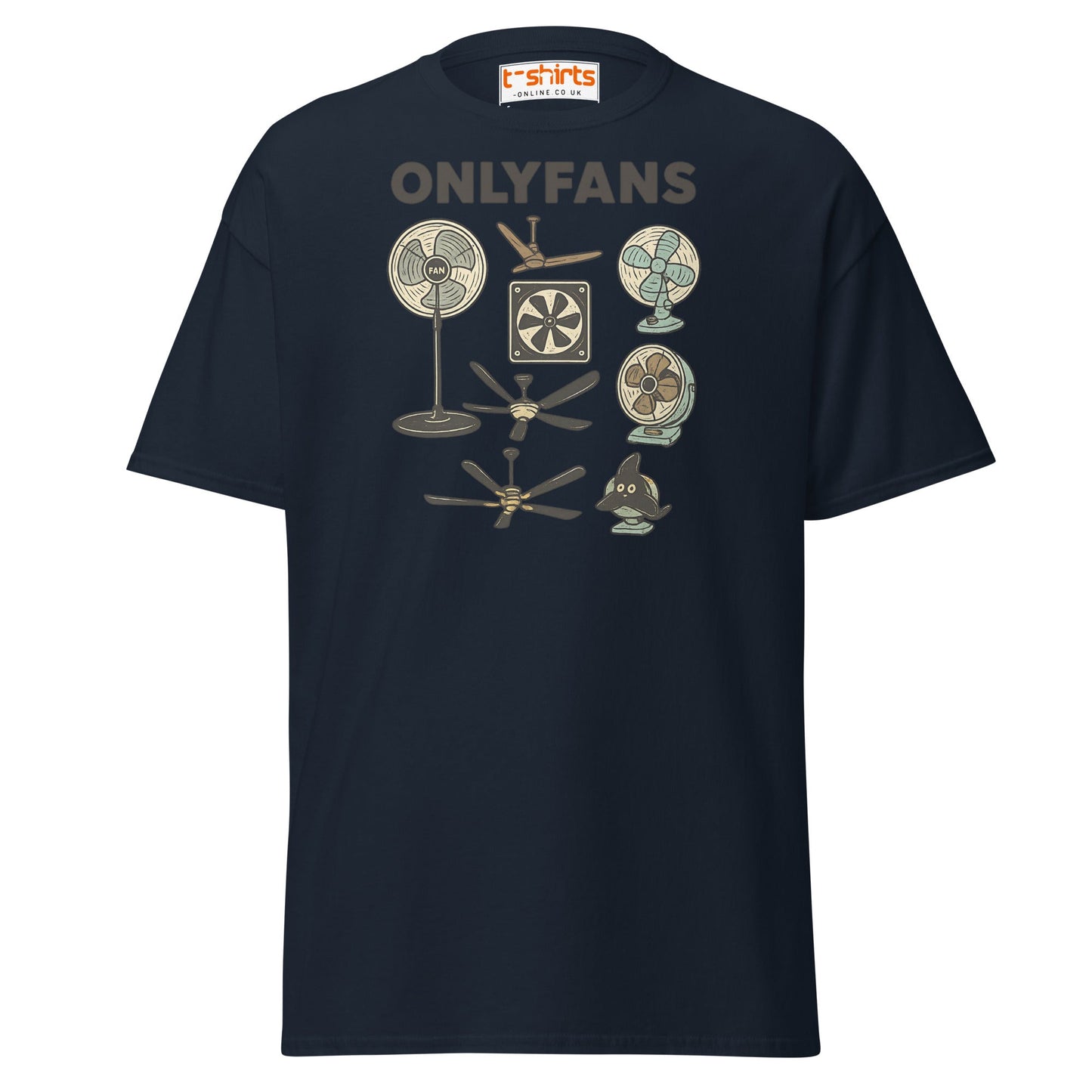 OnlyFans Parody T-Shirt – Funny Fan Joke Shirt - Navy - T-Shirts Online