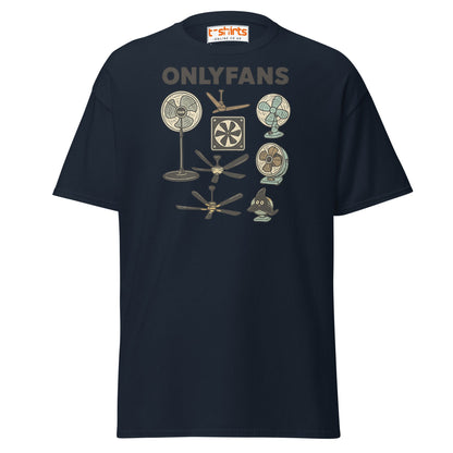 OnlyFans Parody T-Shirt – Funny Fan Joke Shirt - Navy - T-Shirts Online